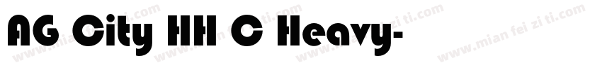 AG City HH C Heavy字体转换
